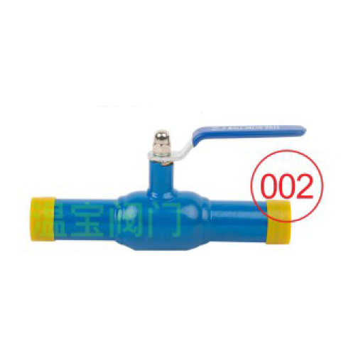 Q61F-25 fully welded ball valve RB reduced diameter with fixed handle (CF8 ball)