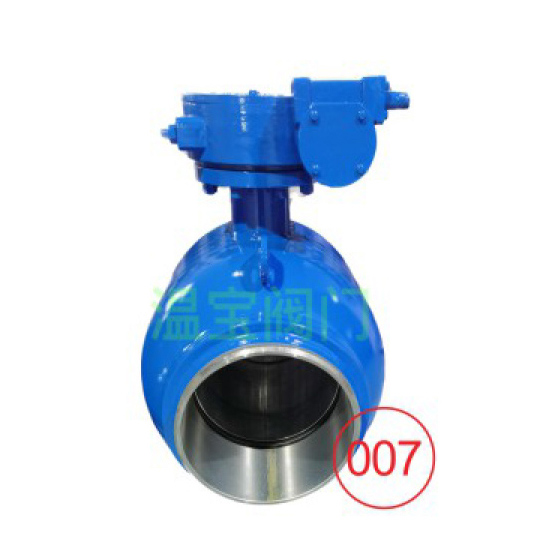 Q367 fully welded ball valve with full bore and bipolar turbine 304 fixed ball