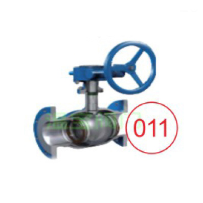 Full welded full bore Q341F-25 turbine flange ball valve