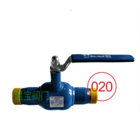 Fully welded full bore ball valve Q61F-25 with handle fixing