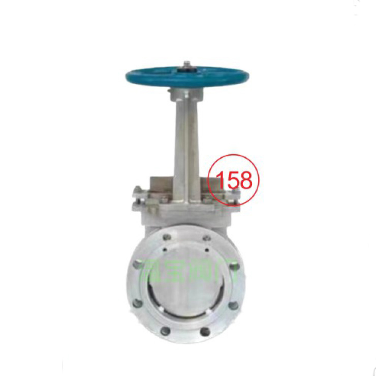 Knife shaped clamp gate valve single weight