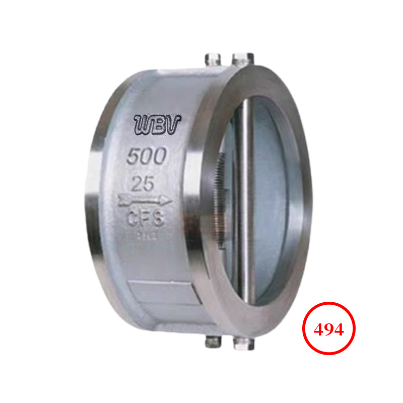 对夹旋启式双瓣止回阀 wafer swing double-disc check valve H76H/H76X-16