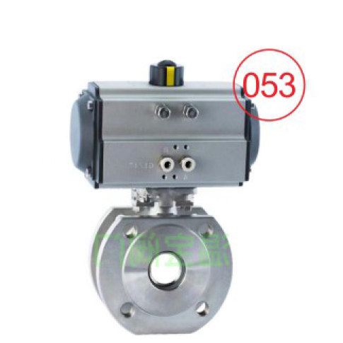 Italian style stainless steel thin ball valve single acting Q671F-16