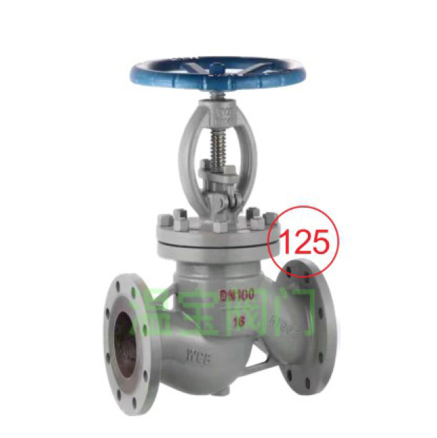 J41H-16C cast steel flange globe valve standard medium size